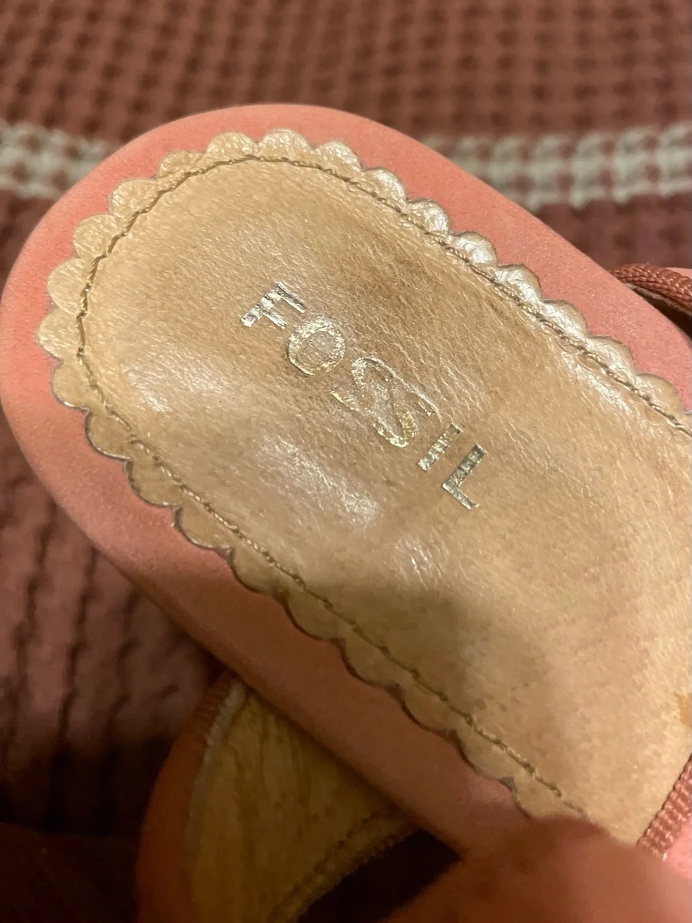 Fossil platform sandals